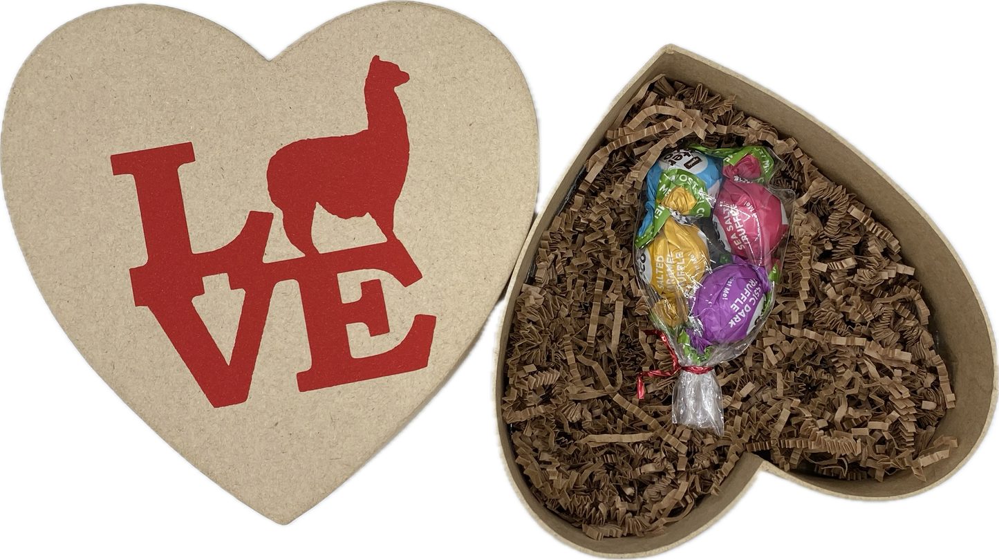 Large Heart Box w/ Alter Ego Truffles - 7-1/2" x 7-1/2" x 3"