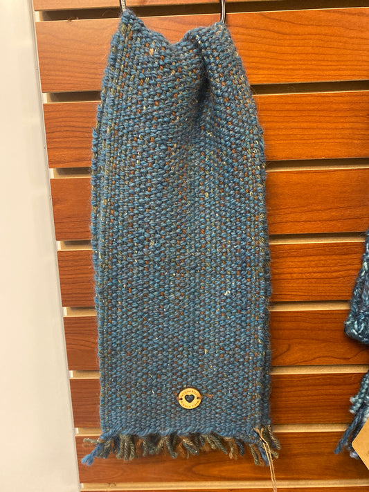 Blues Handmade Woven Scarf