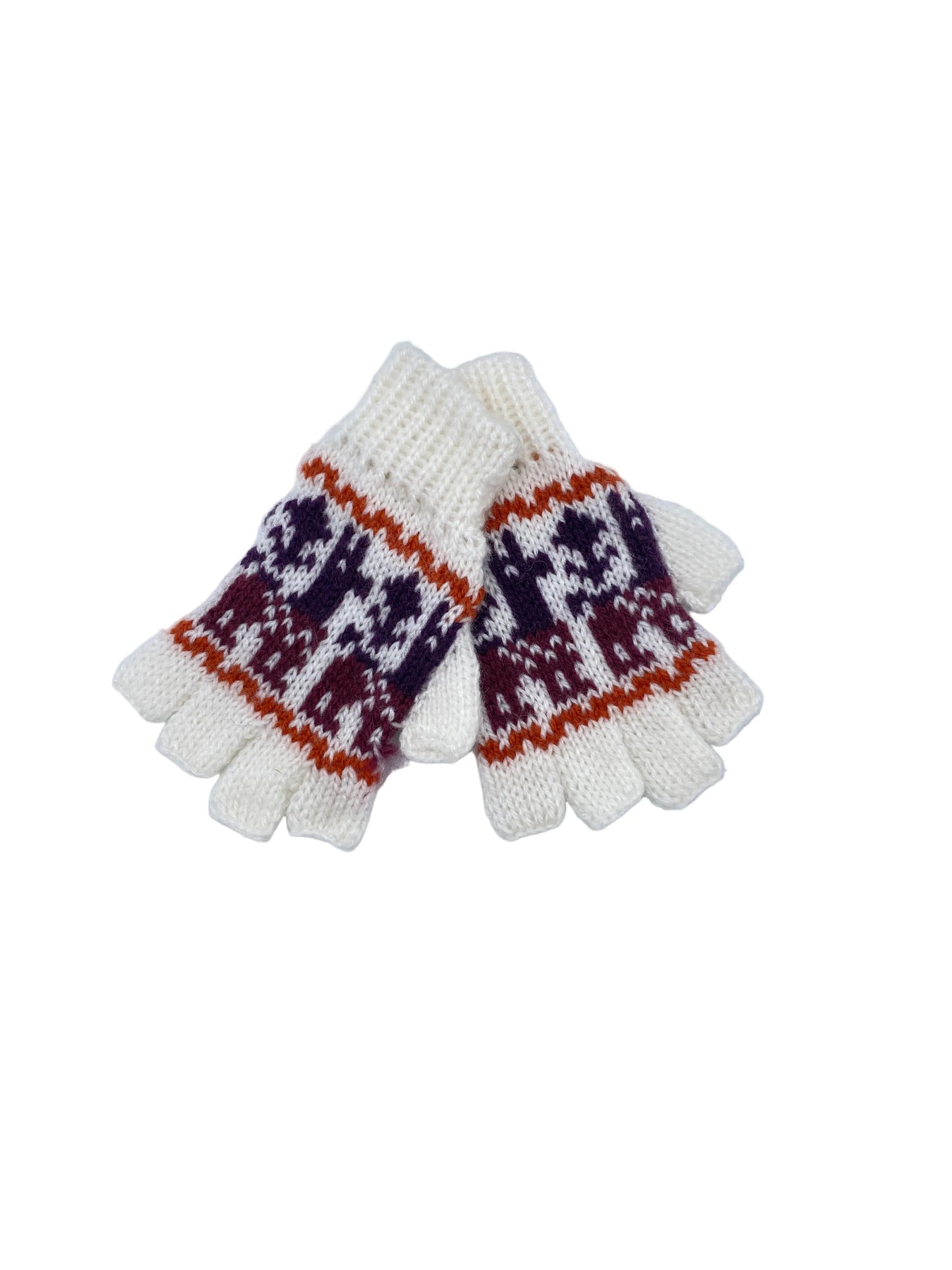Children's Fingerless Alpaca Gloves