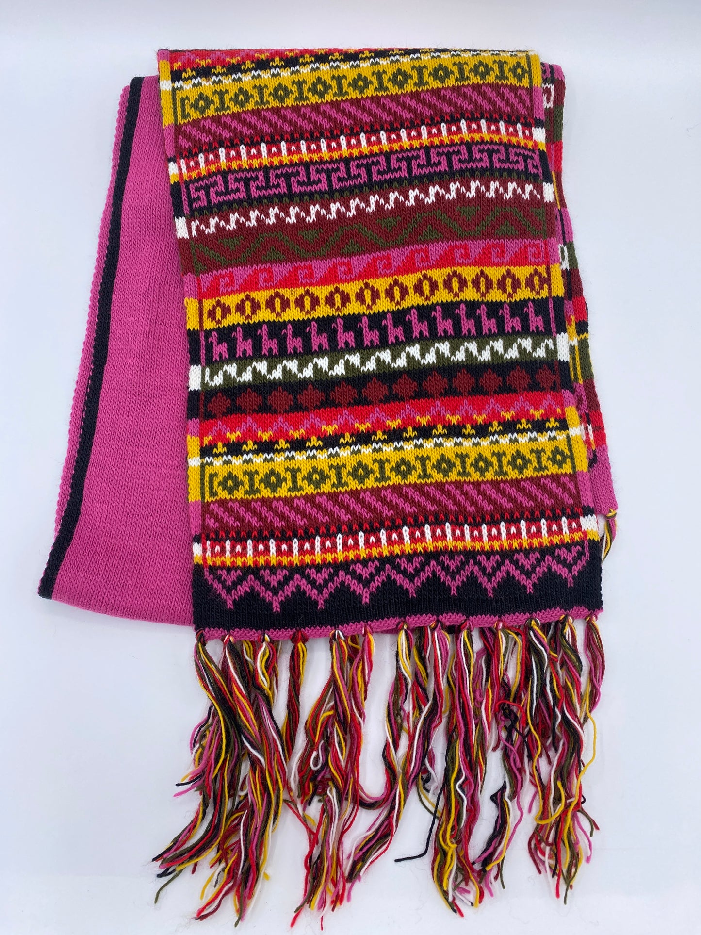 Multicolor Alpaca Scarf
