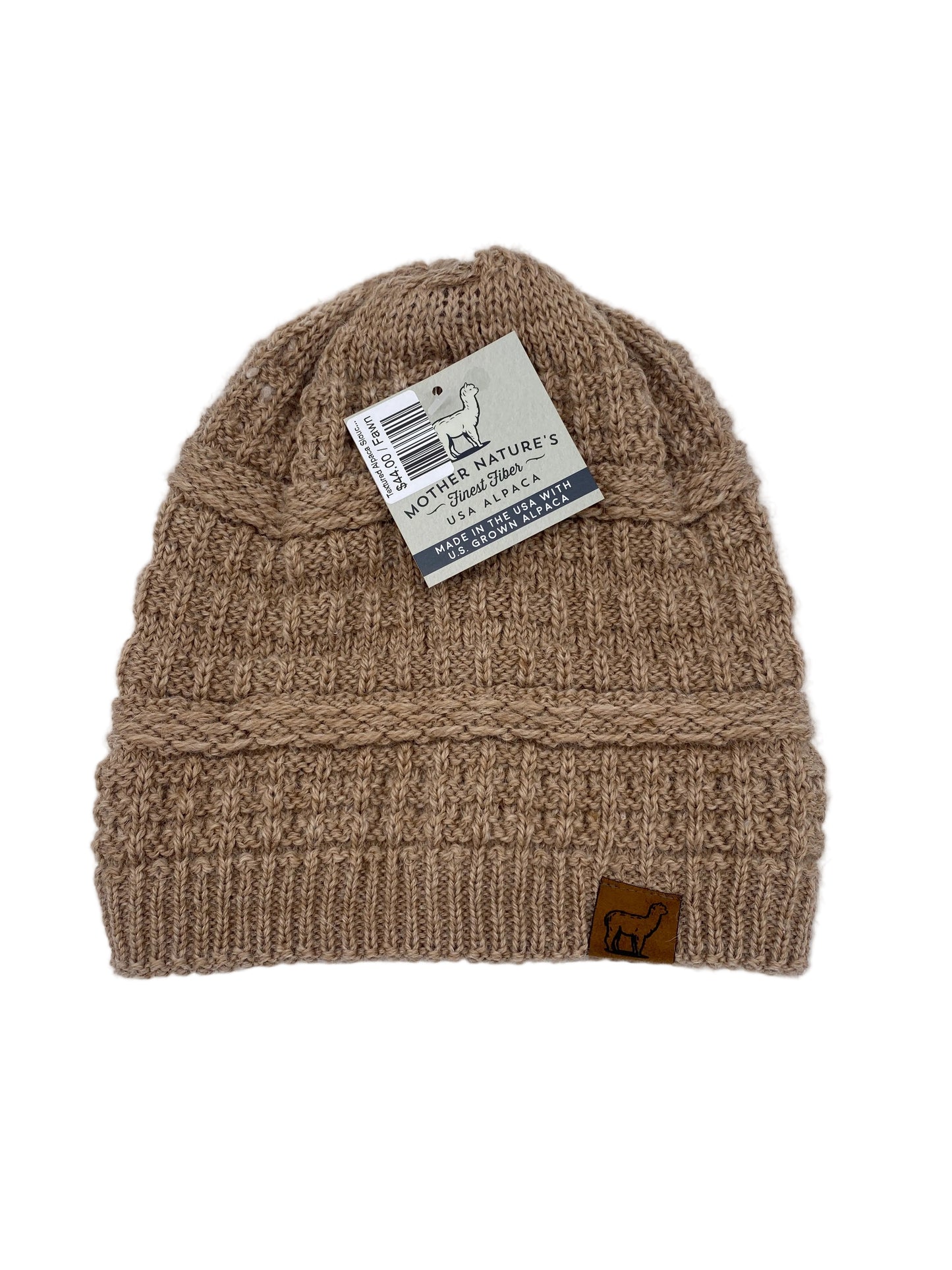Textured Slouch Alpaca Beanie
