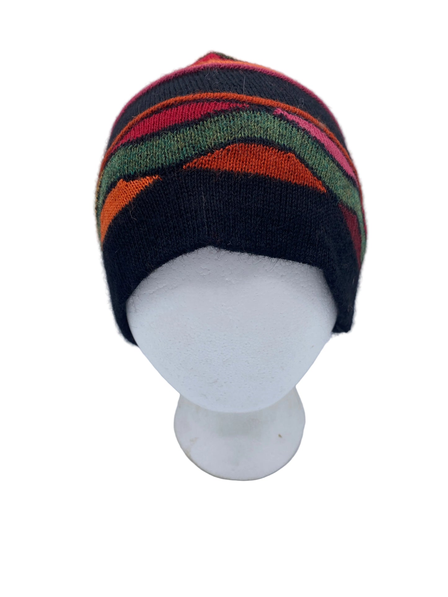 Baby Alpaca Hat with Wave Design