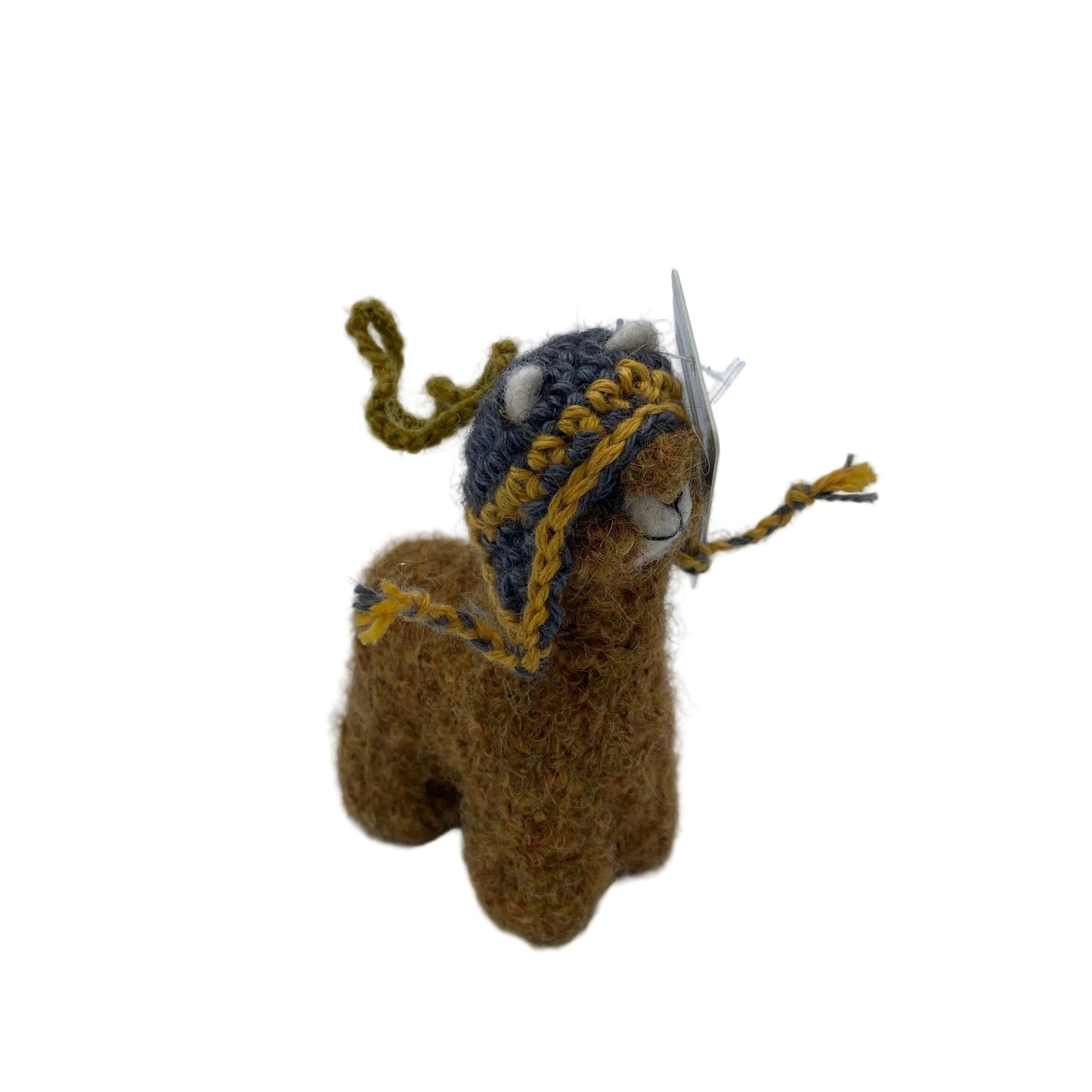 Needle Felted Alpaca Figure