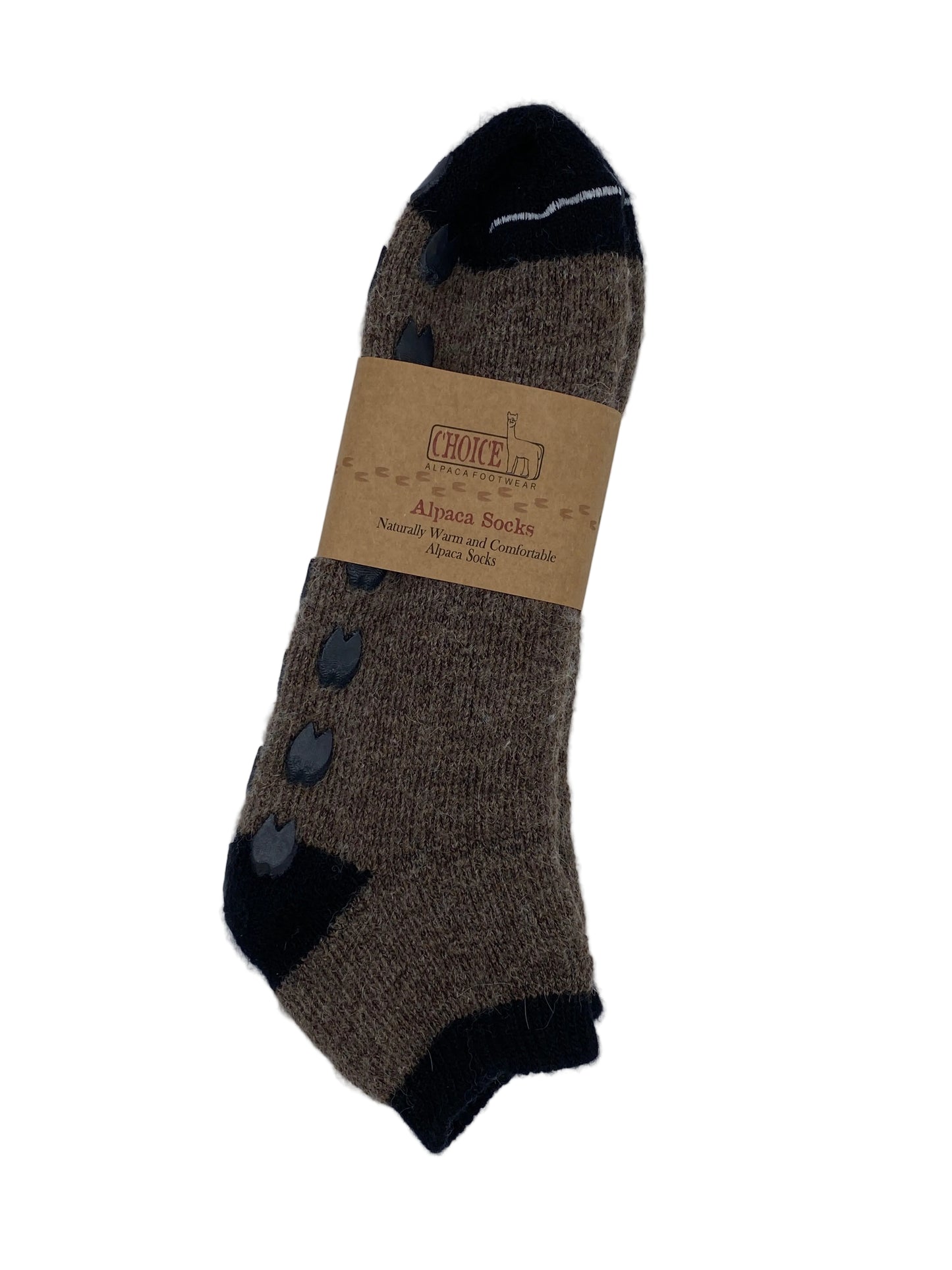 "AlpacaTrax" Gripper Slipper Alpaca Socks