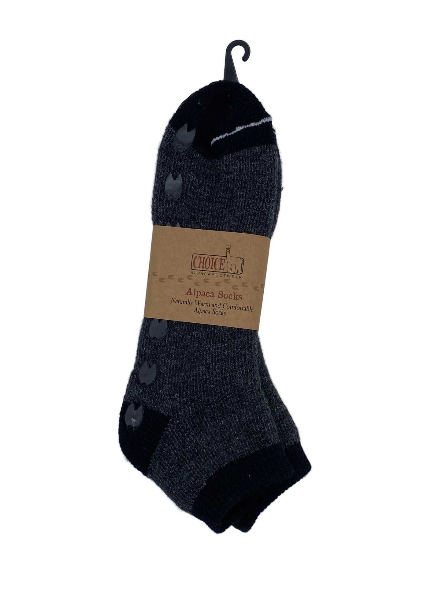 "AlpacaTrax" Gripper Slipper Alpaca Socks