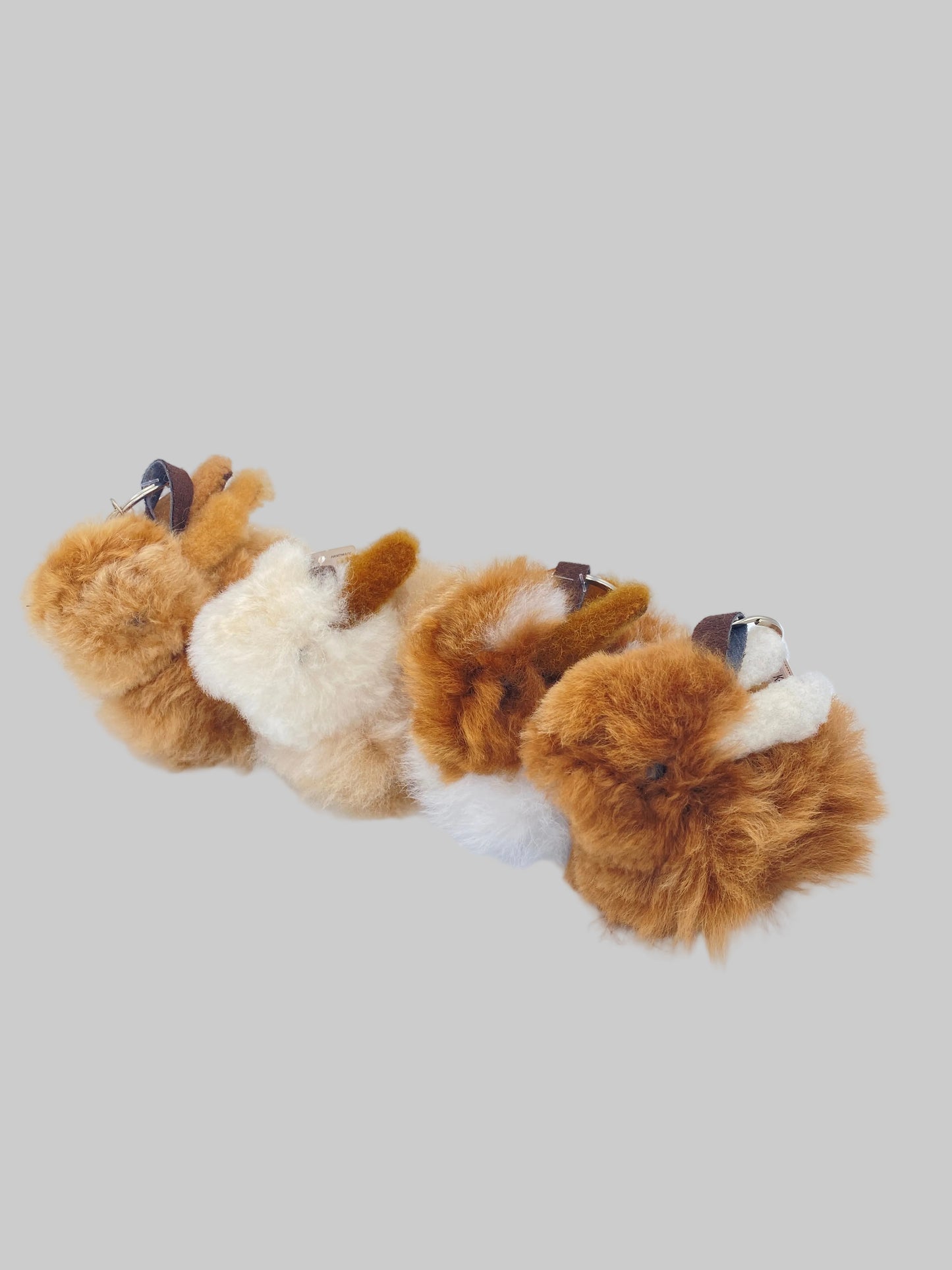 Alpaca Fur Bunny Keychain