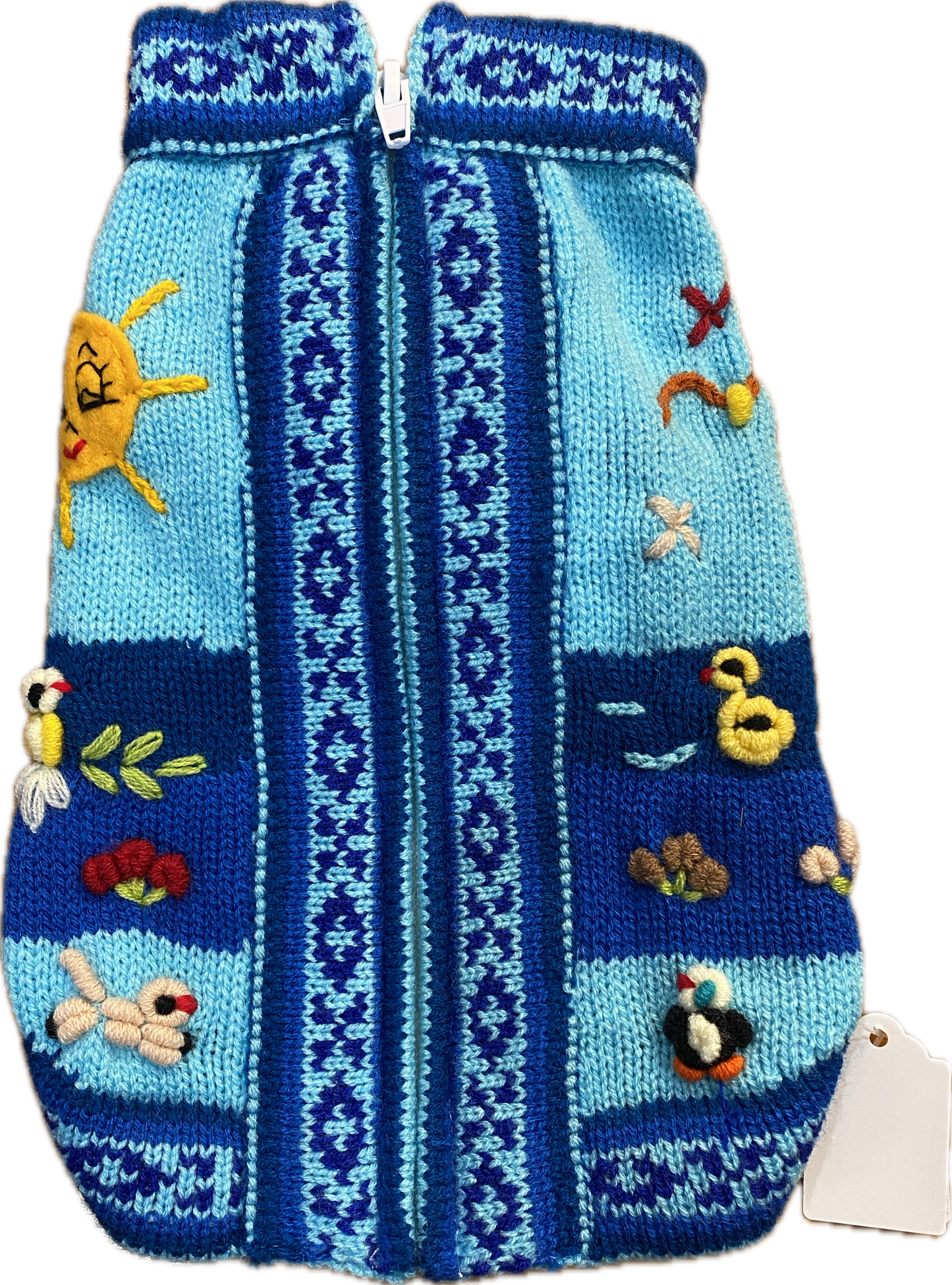 Peruvian Dog Zip-up Sweater