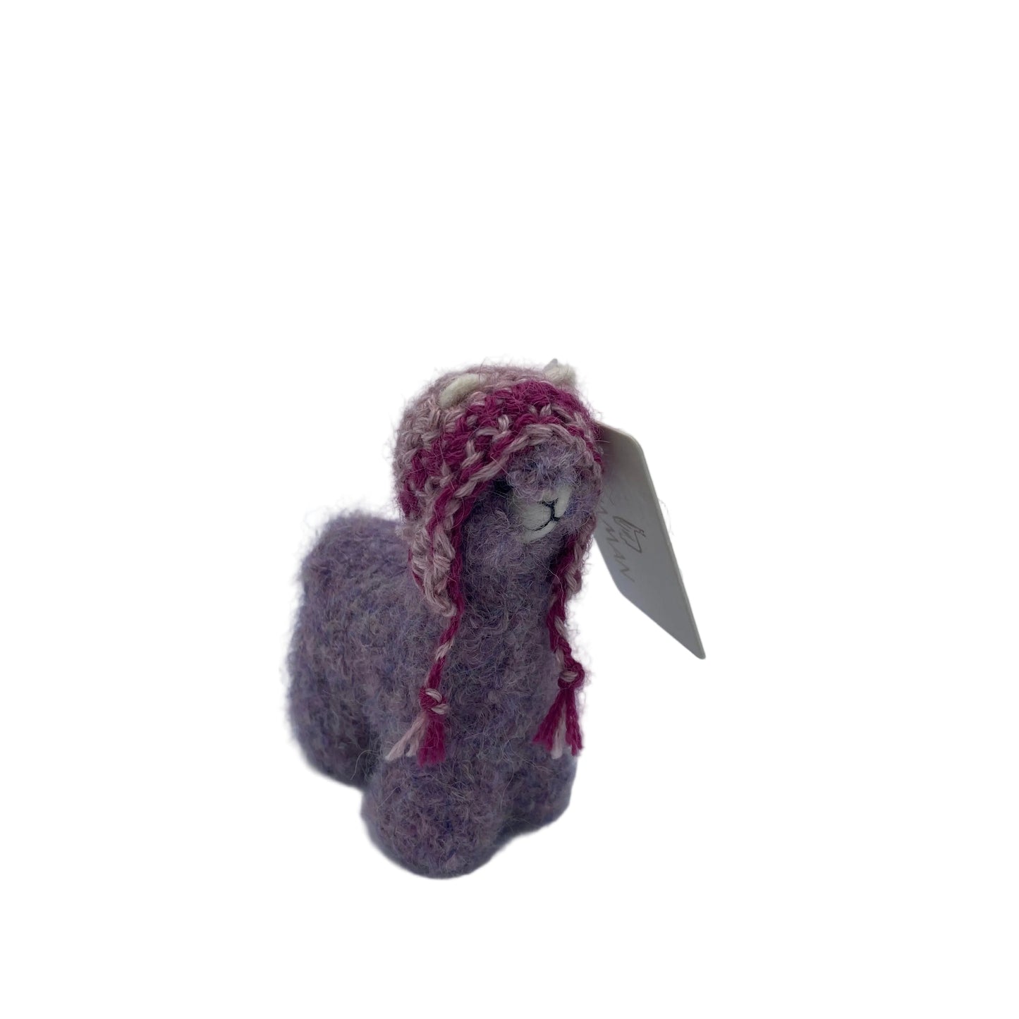 Needle Felted Alpaca Figure