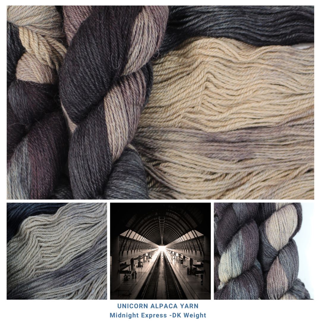 Hand-Painted Unicorn Yarn - DK Weight