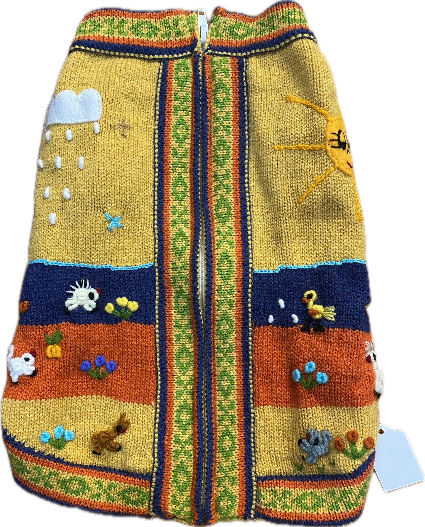 Peruvian Dog Zip-up Sweater