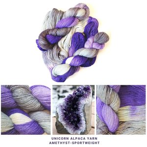 Hand-painted Unicorn Yarn - Sport Weight