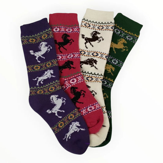 Prancing Horse Alpaca Sock