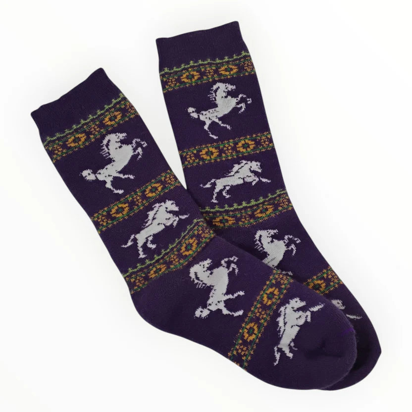 Prancing Horse Alpaca Sock