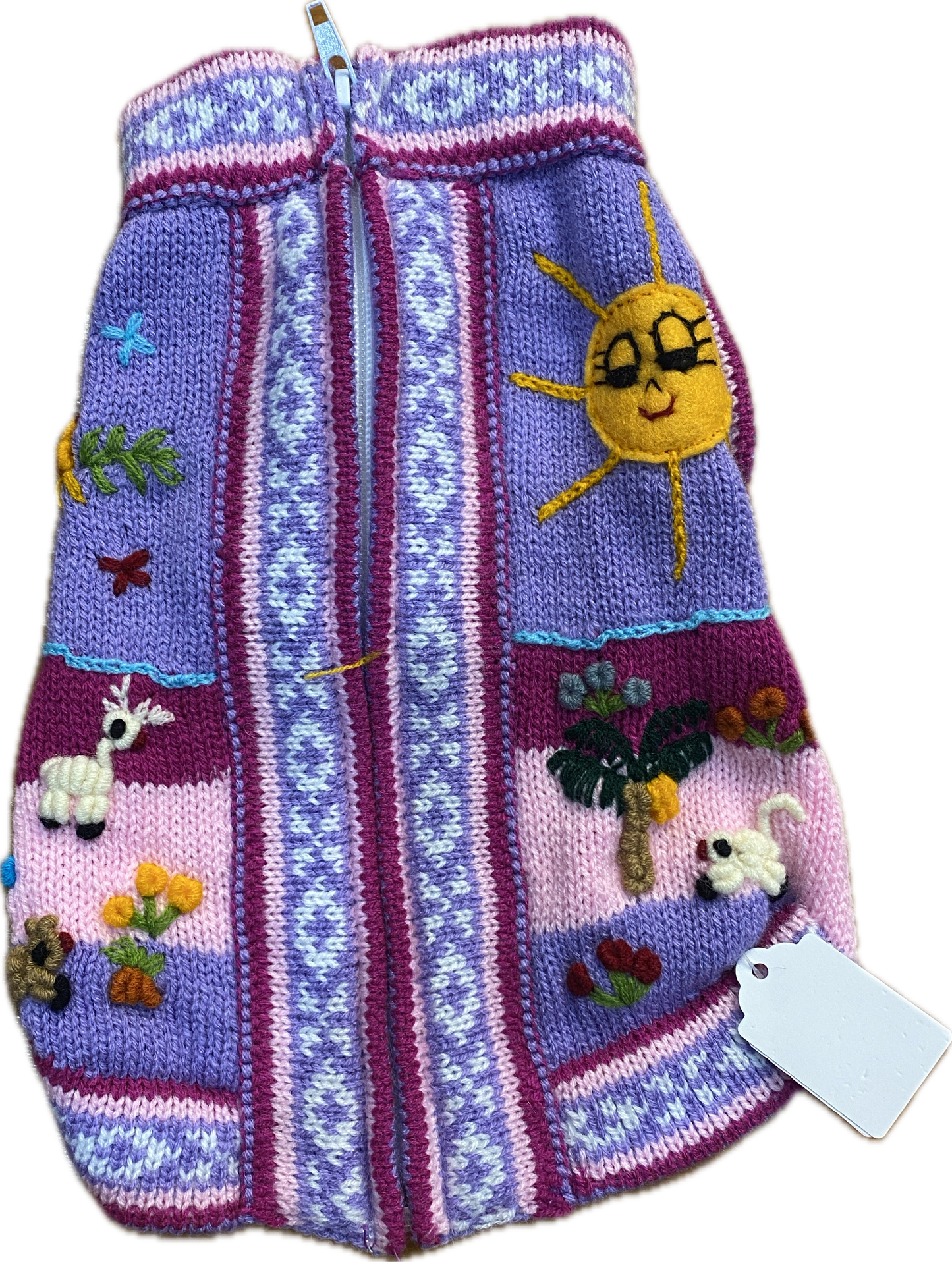 Peruvian Dog Zip-up Sweater