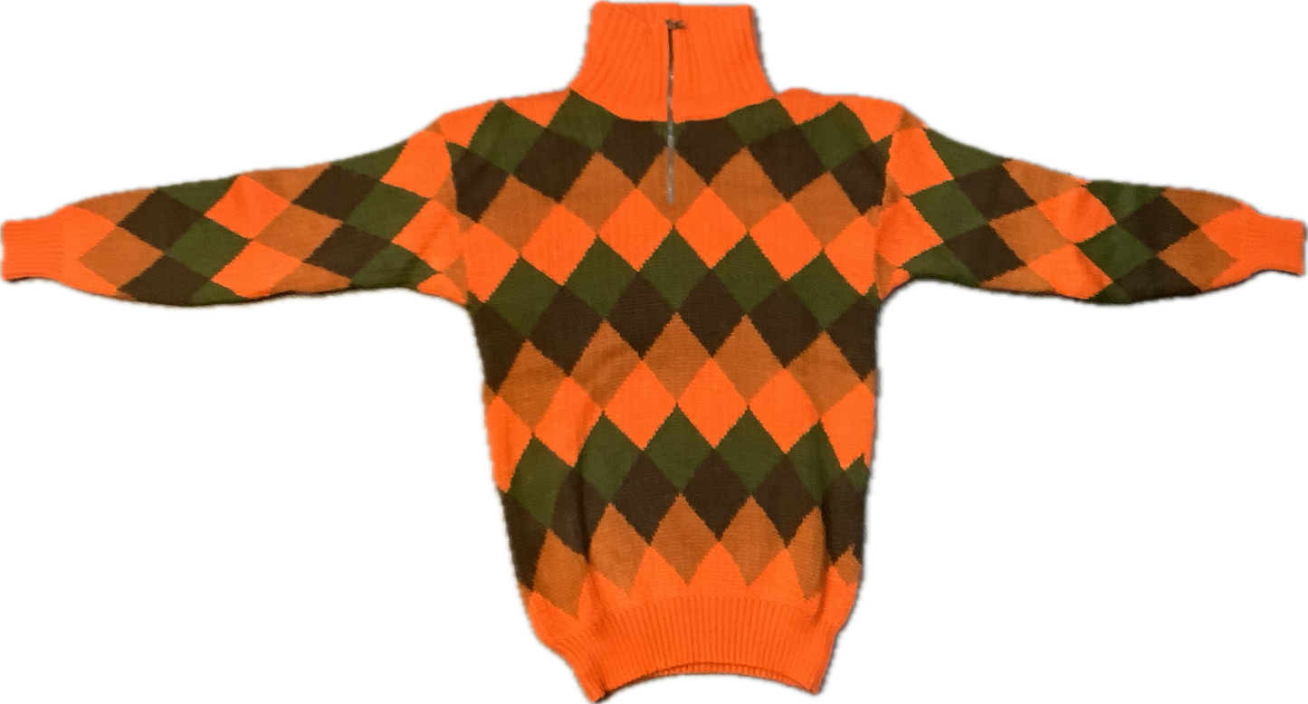 Men's Diamond Design Alpaca Sweater