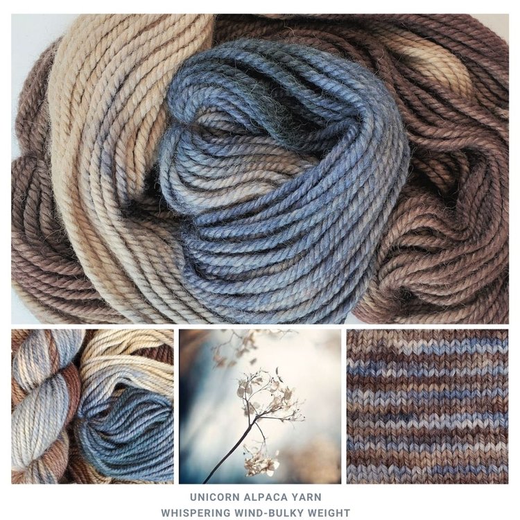 Hand-Painted Unicorn Yarn - Bulky Weight