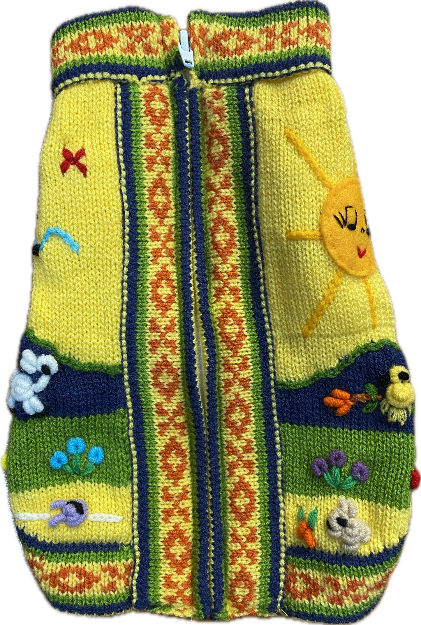 Peruvian Dog Zip-up Sweater