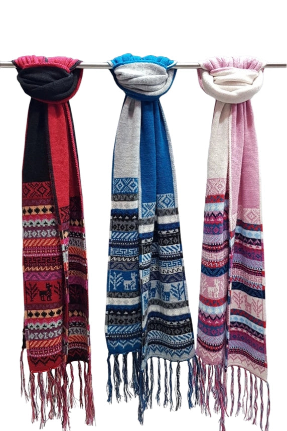 Multicolor Alpaca Scarf