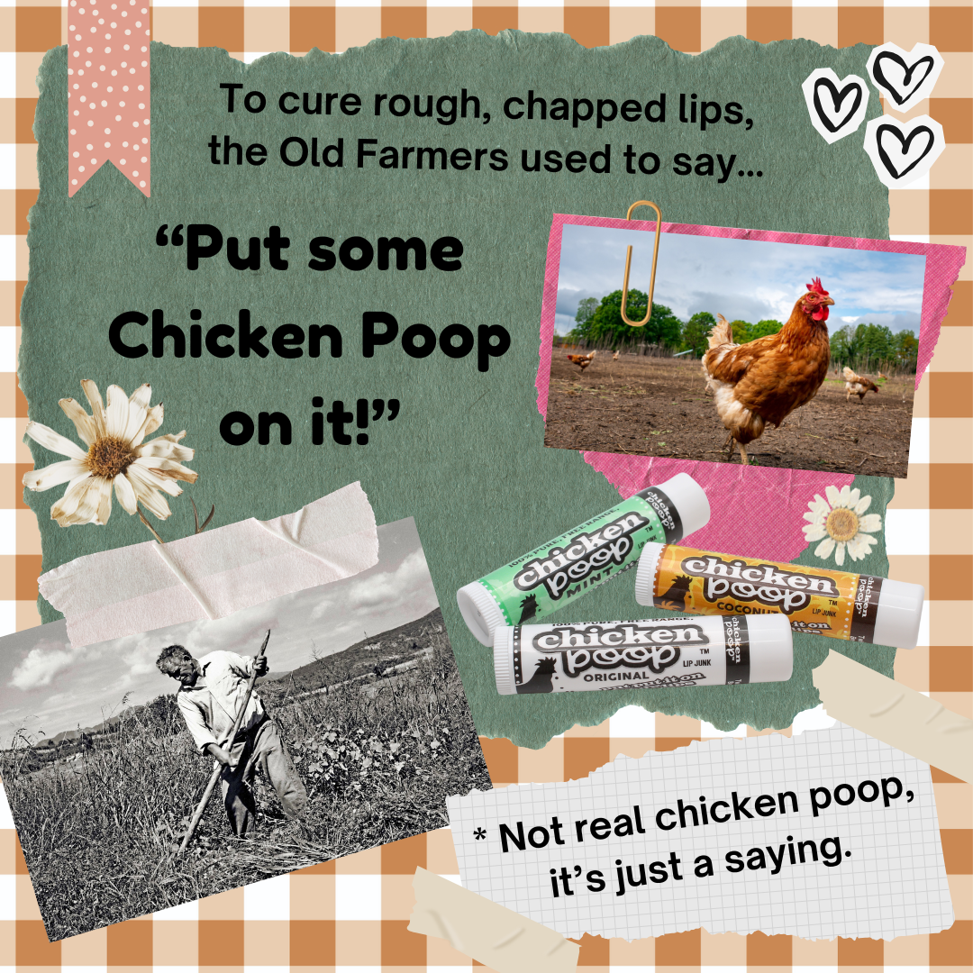 Chicken Poop® COCONUT Lip Balm, All Natural