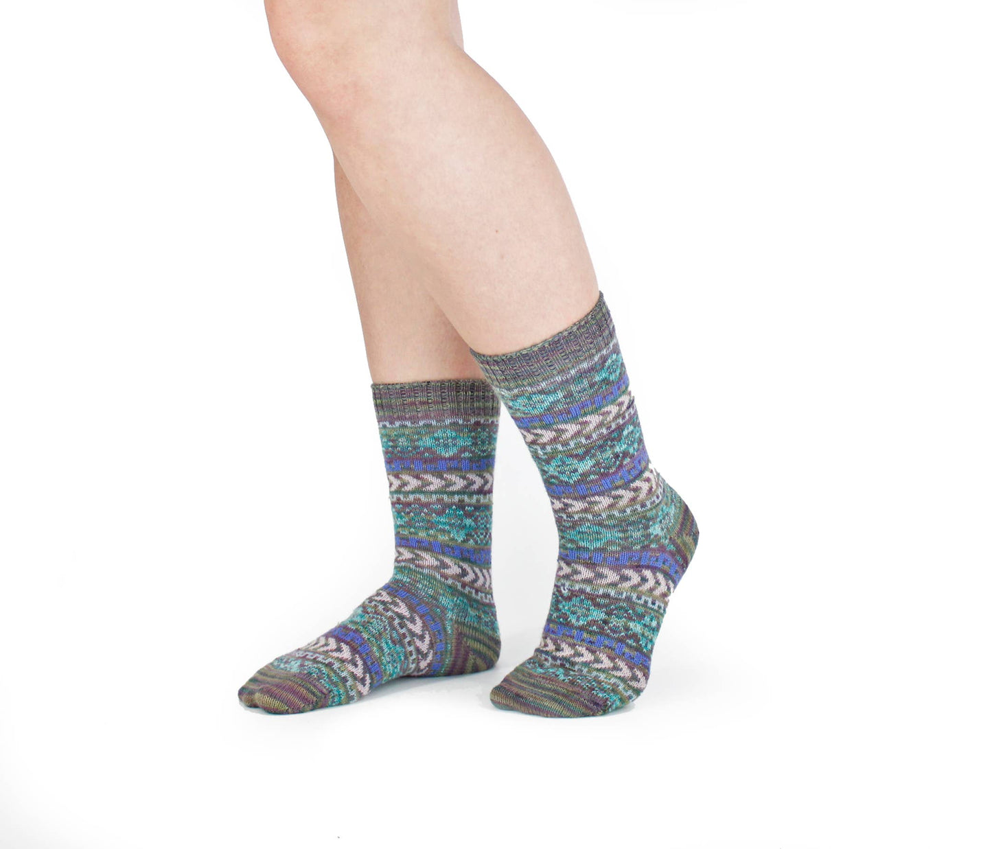 Frida Blue Unisex Baby Alpaca Art Socks