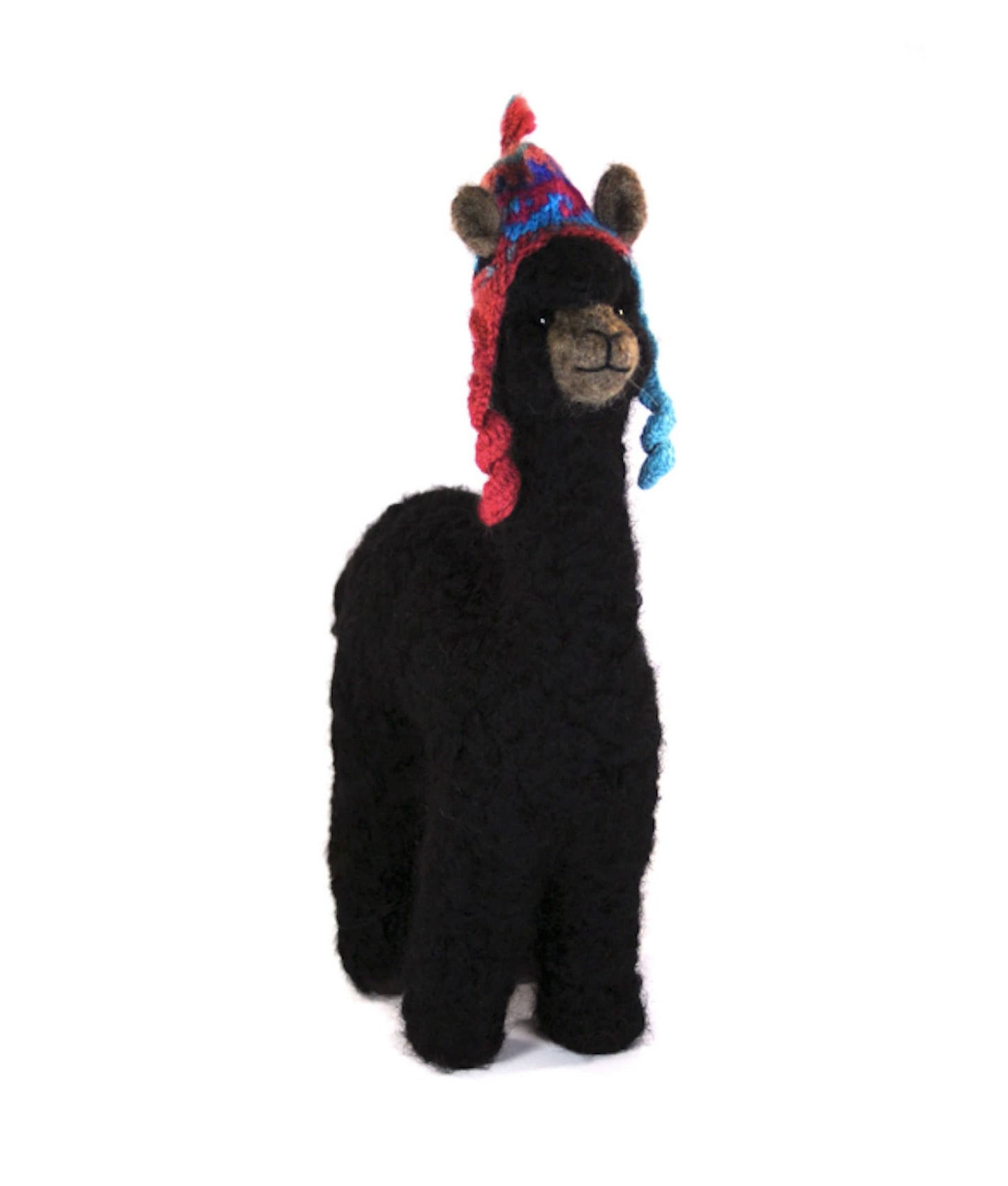 Felted Herdsire 12” Huacaya Alpaca Decor: Handmade Sculpture