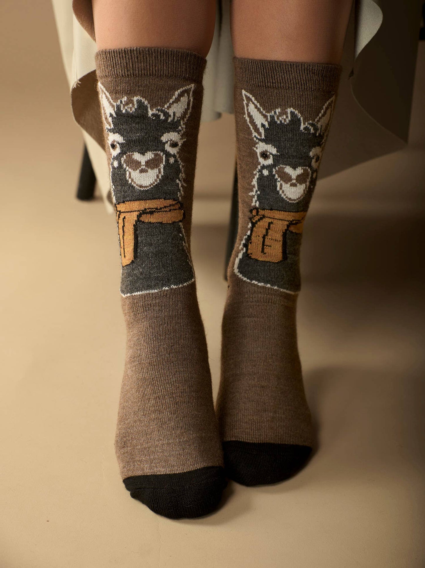 Alpaca Socks | Llama Face | Unisex
