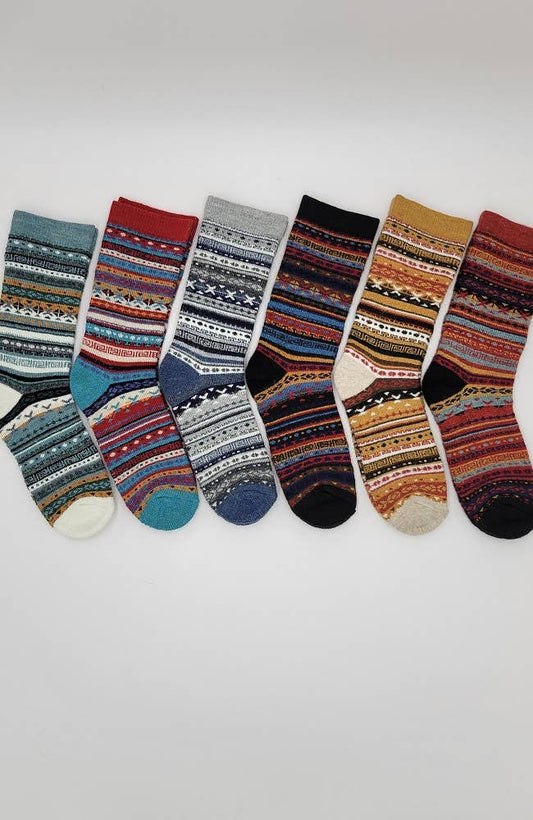 Alpaca Socks | Fair Isle | Unisex