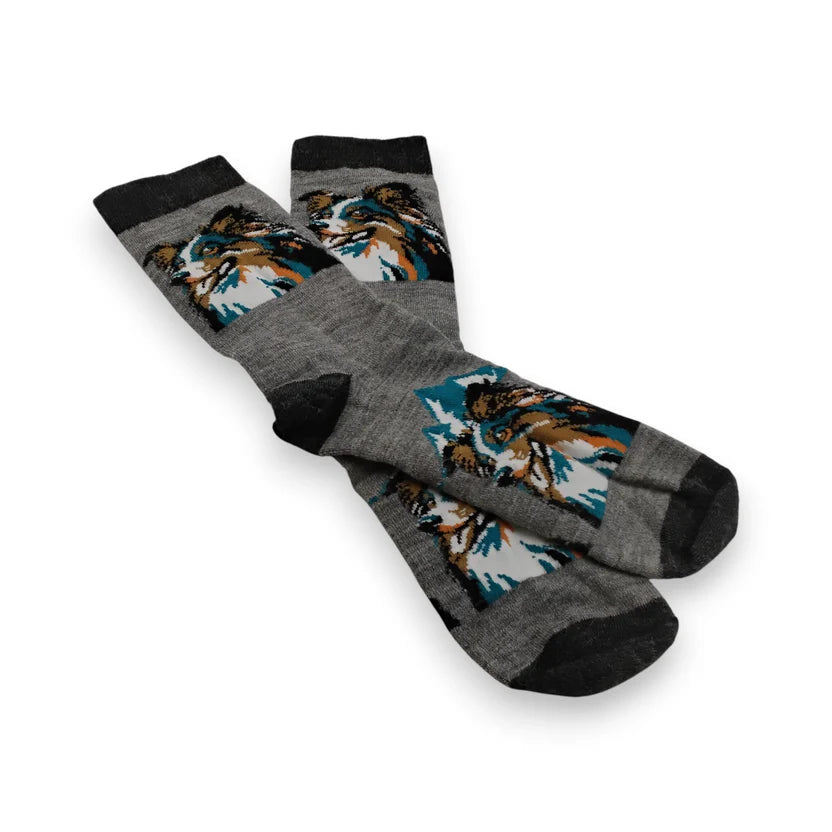 Australian Shepherd Alpaca Sock