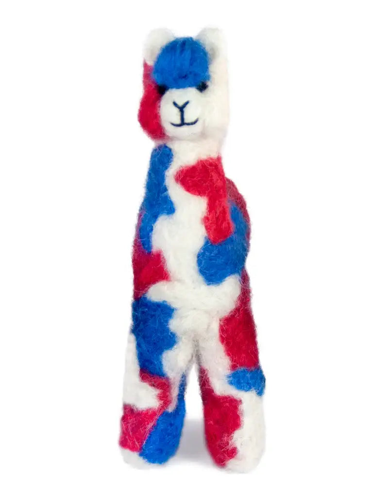 Felt Cria Alpaca: Sculpture Ornament Holiday Decor