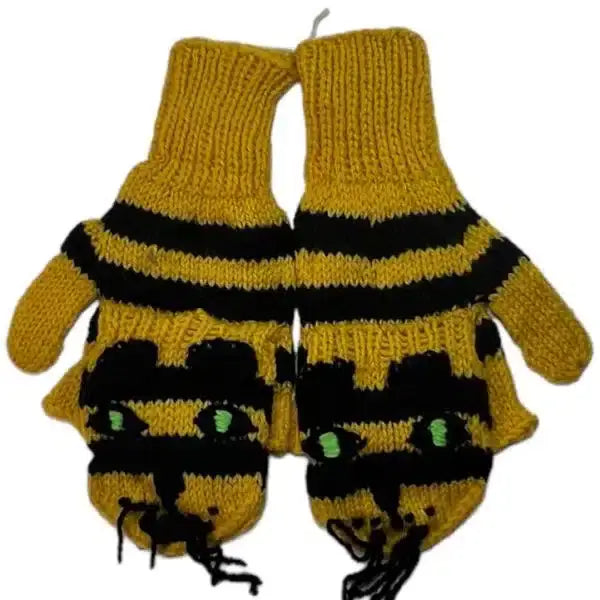 Alpaca Blend Animal Glittens