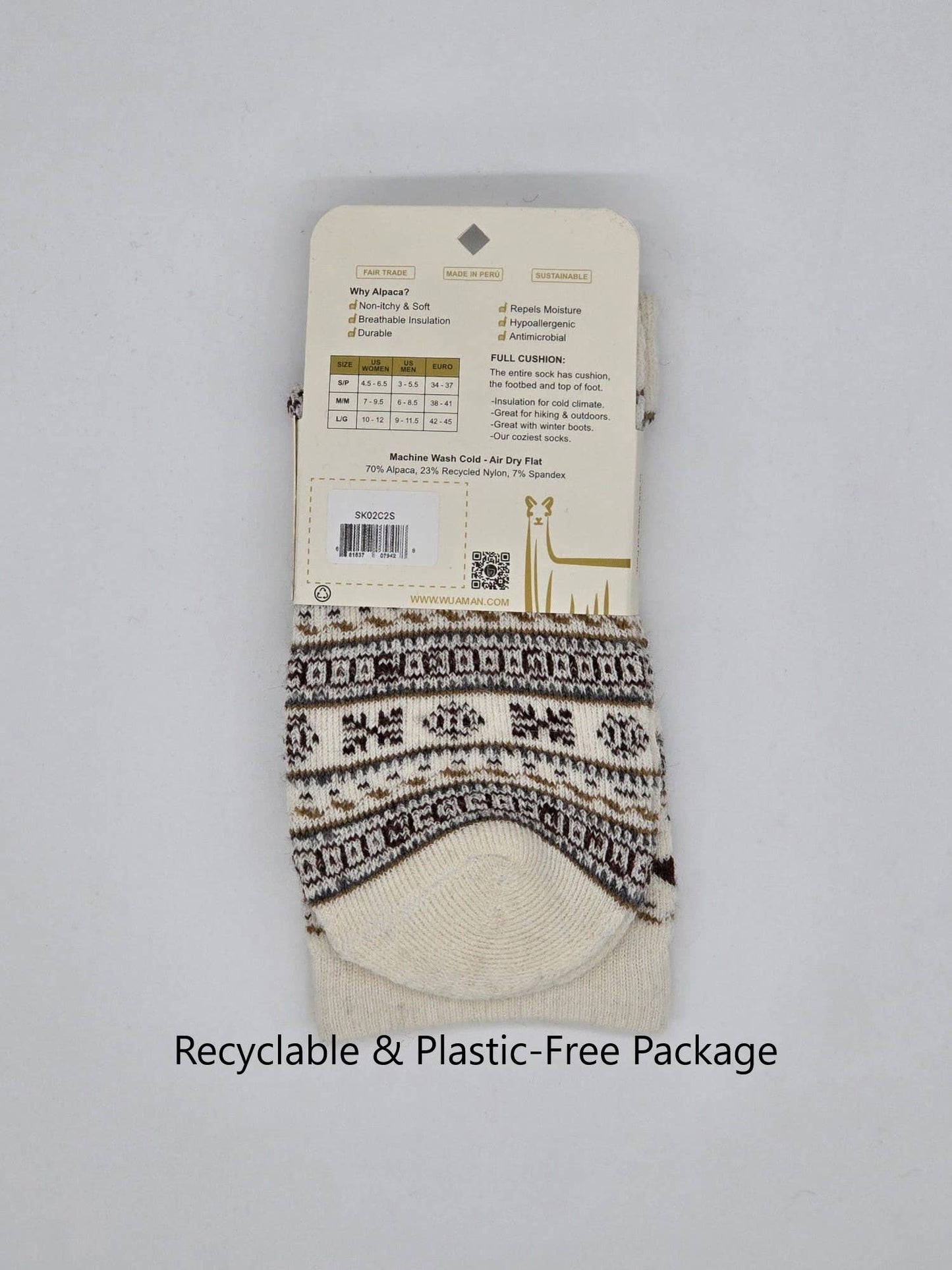 Fair Isle Full Cushion Alpaca Socks