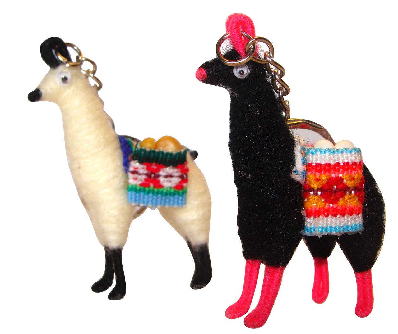Miniature Alpaca Wool Keychain