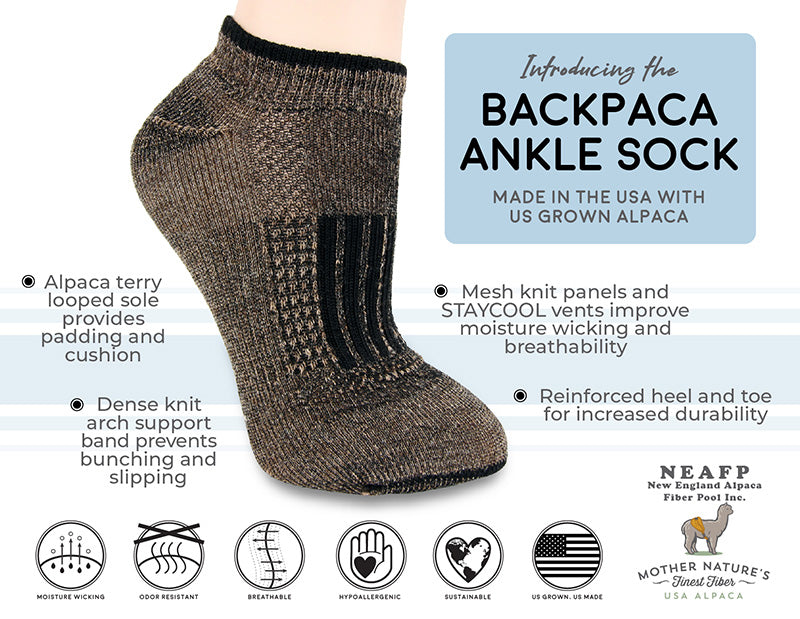 Backpaca -Alpaca Ankle Sock
