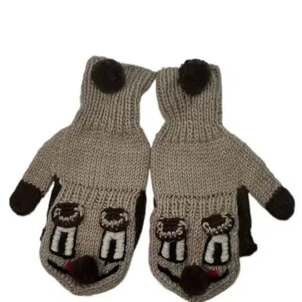 Alpaca Blend Animal Glittens