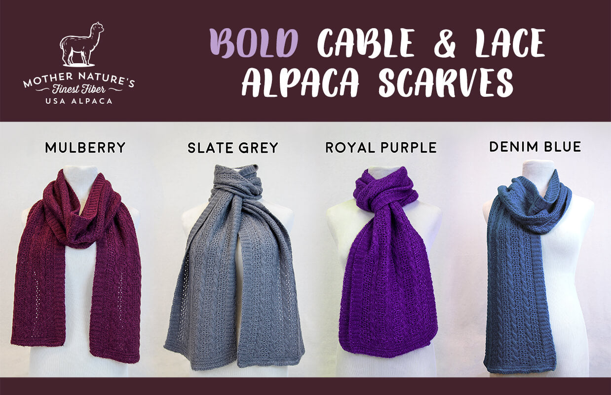 BOLD Cable & Lace Scarf