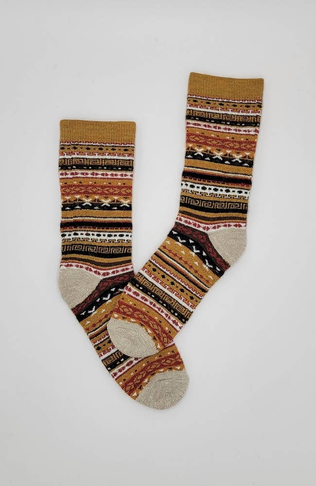 Alpaca Socks | Fair Isle | Unisex