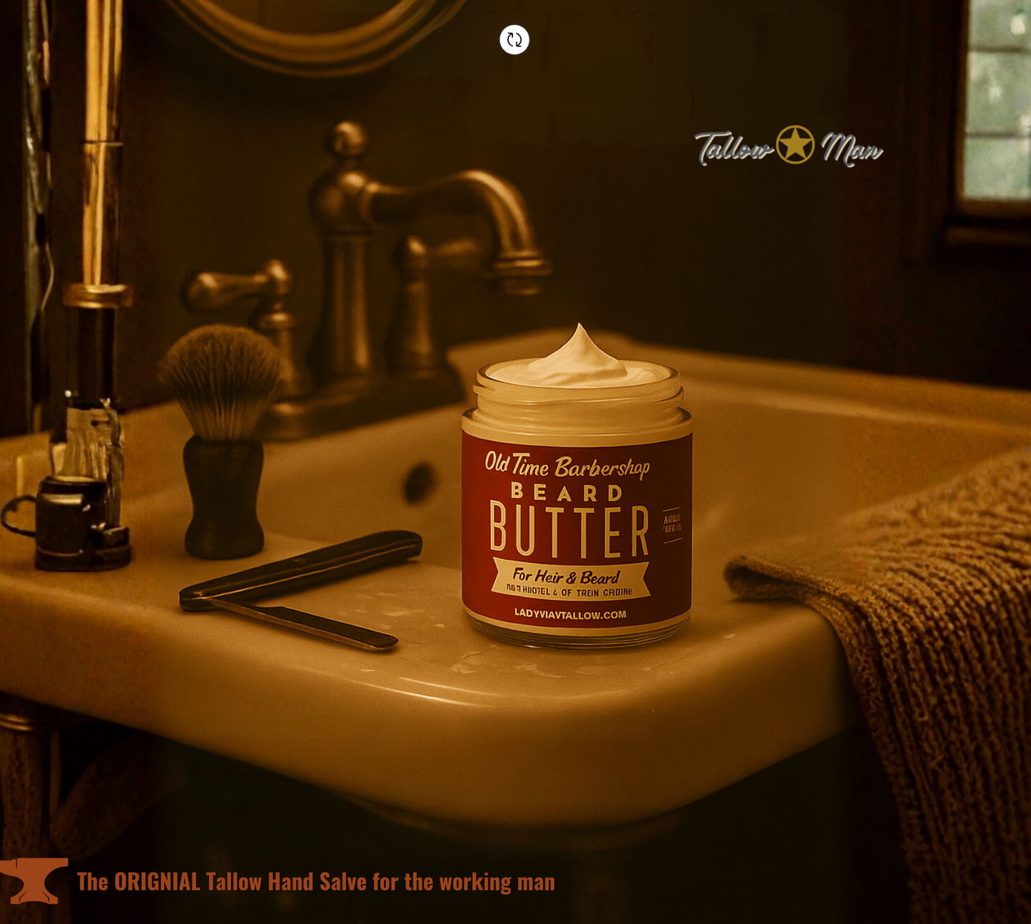 Tallow Man Old Time Barbershop Beard & Body Butter