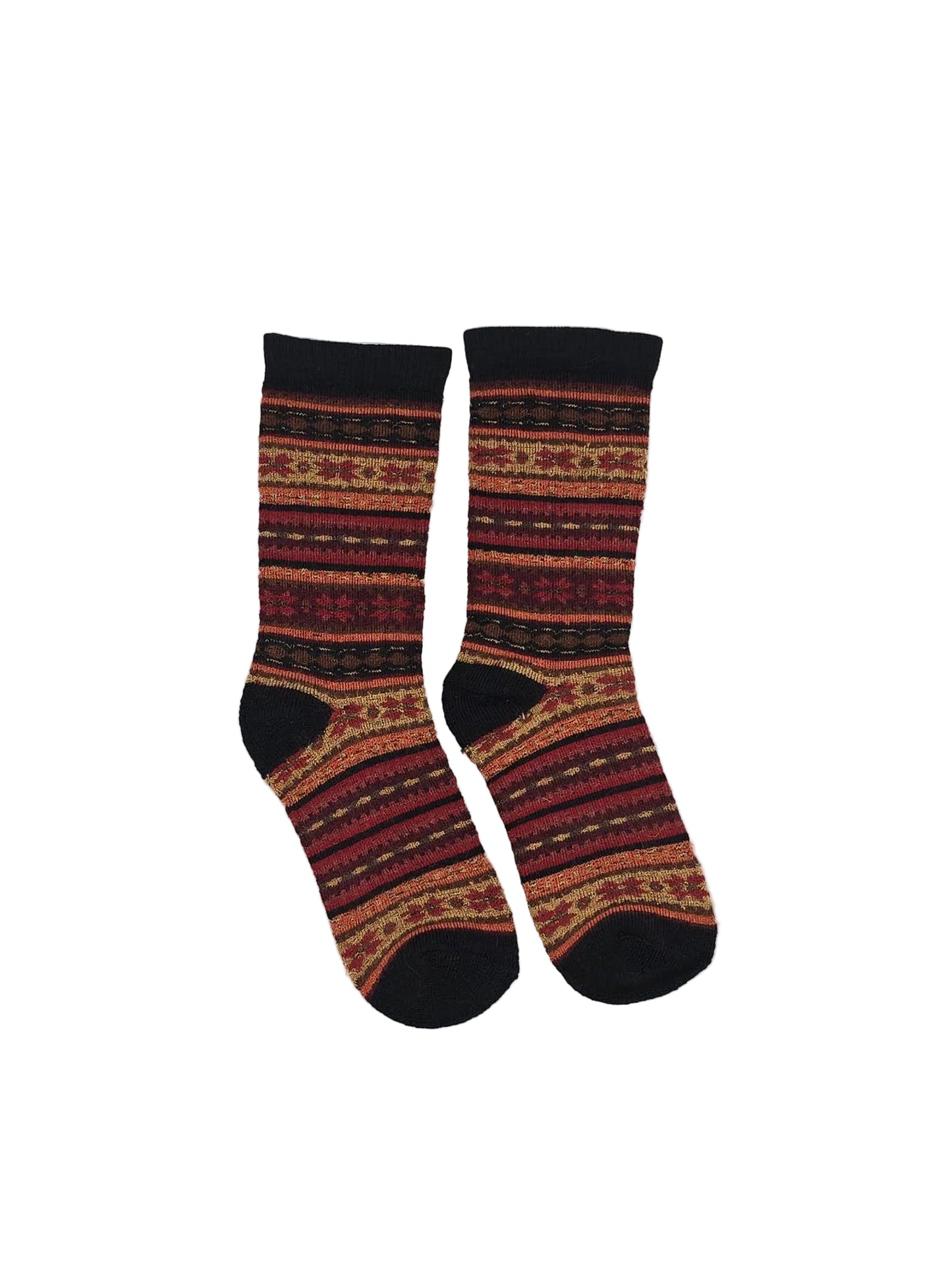 Fair Isle Full Cushion Alpaca Socks
