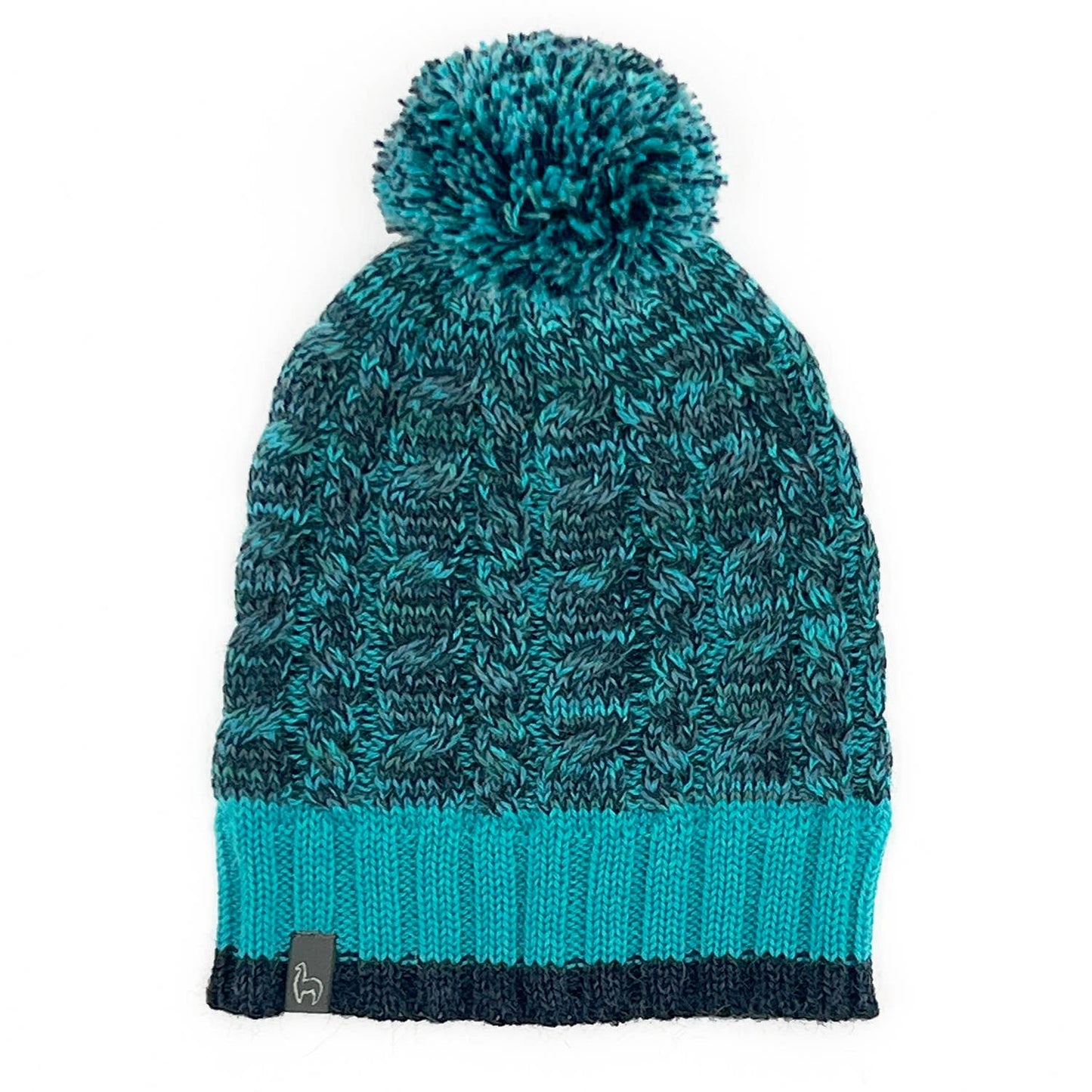 NEW! Kid's Alpaca Beanie Hat - Braided - Blueberry Twist