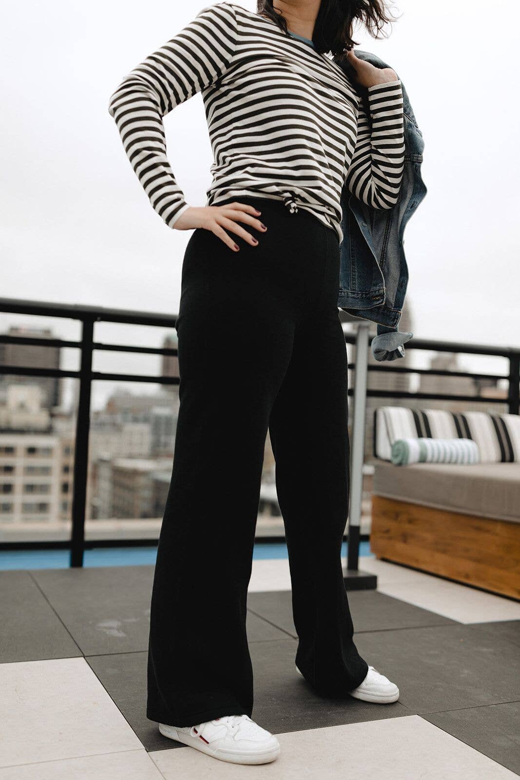 Alpaca-Cotton Wide-Leg Pants - Elegant, Comfortable
