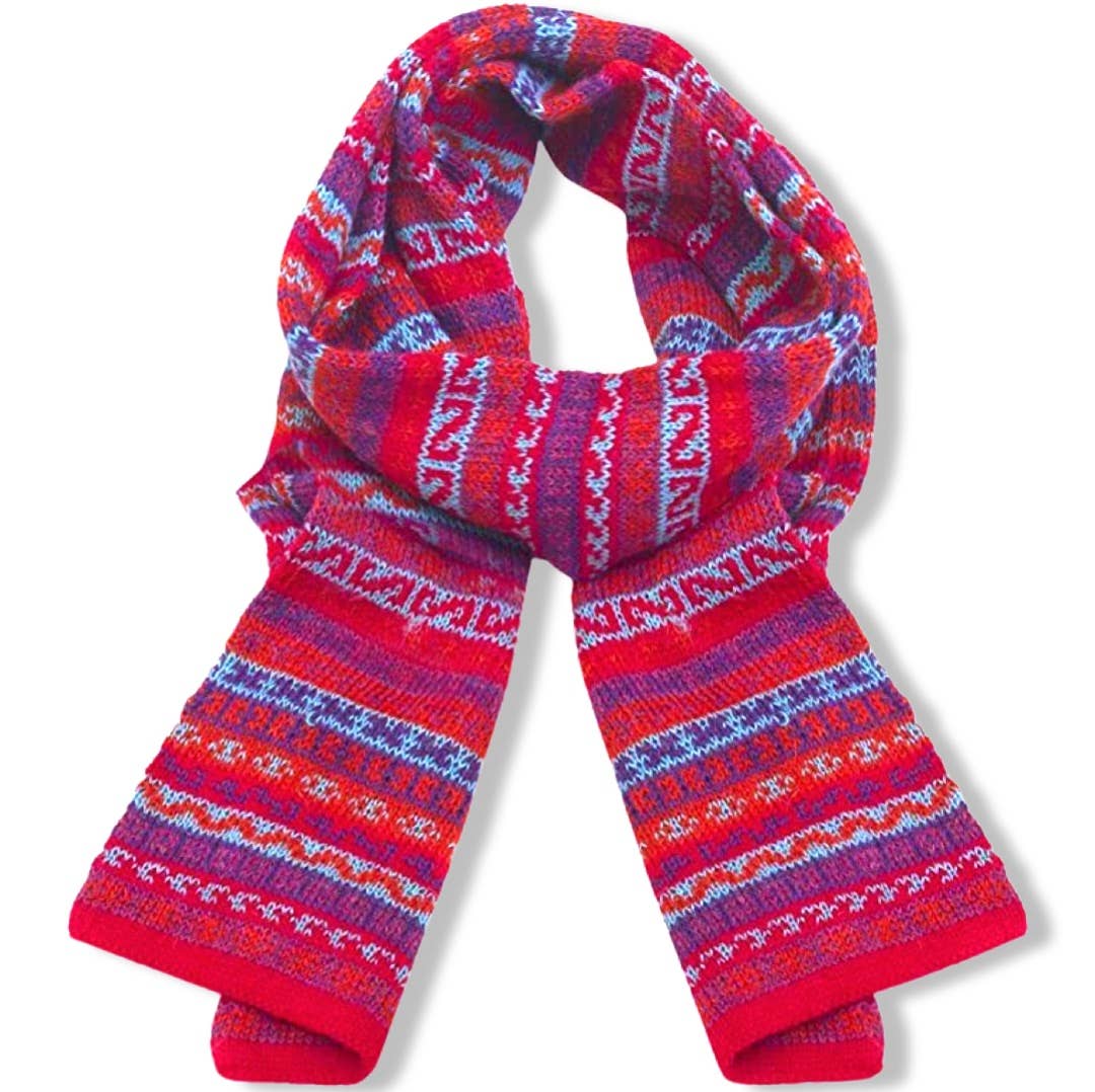 Nordic Double Knit Alpaca Scarf