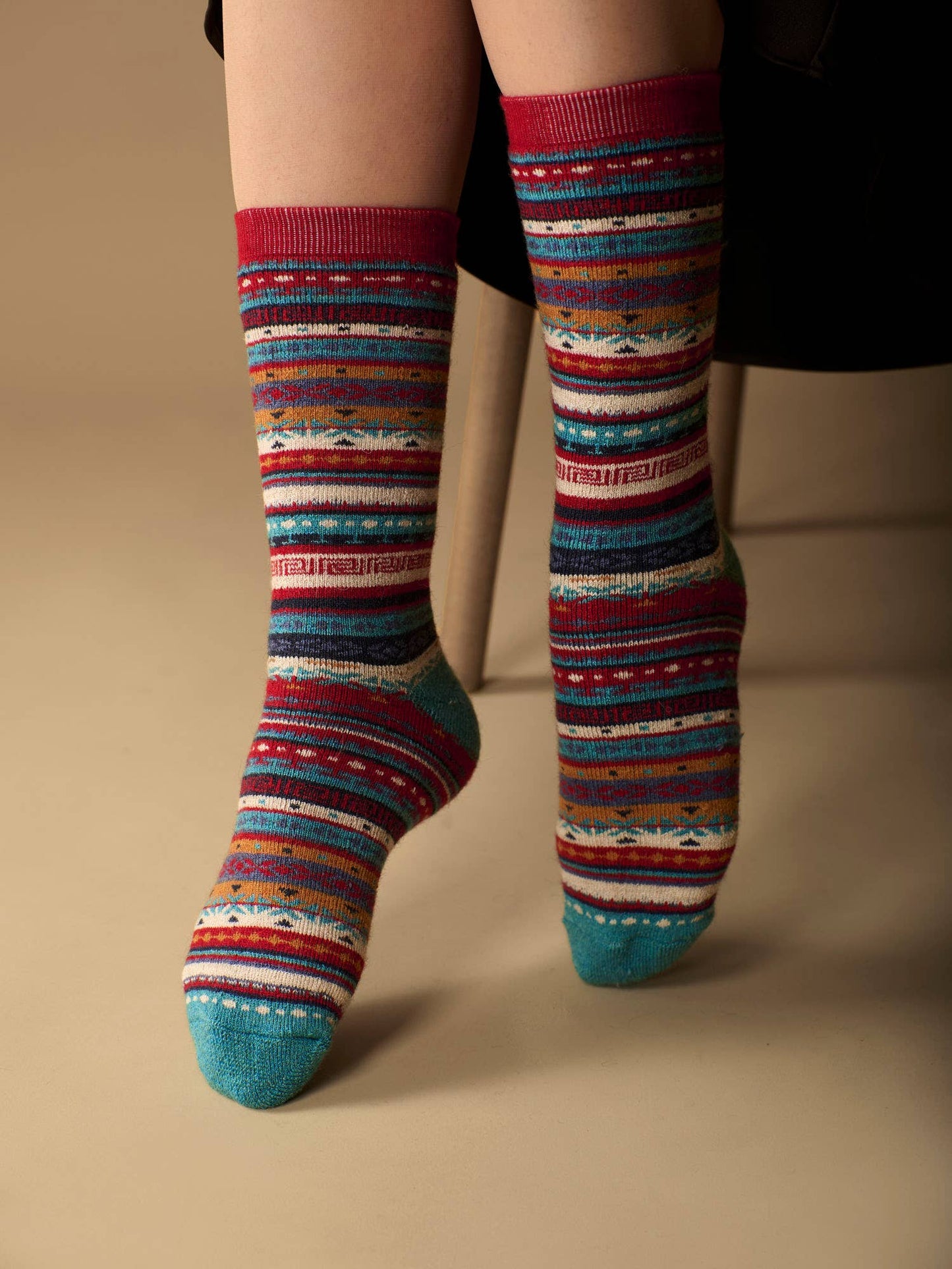 Alpaca Socks | Fair Isle | Unisex