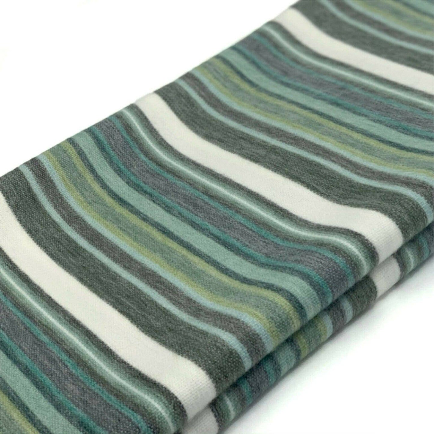 Soft & Warm Baby Alpaca Wool Blanket - Queen 95" x 67" - White/Green/Gray