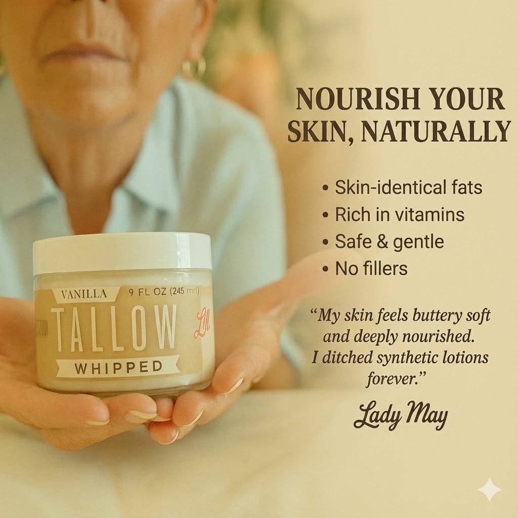 Vanilla Whipped All Natural Tallow Moisturizer