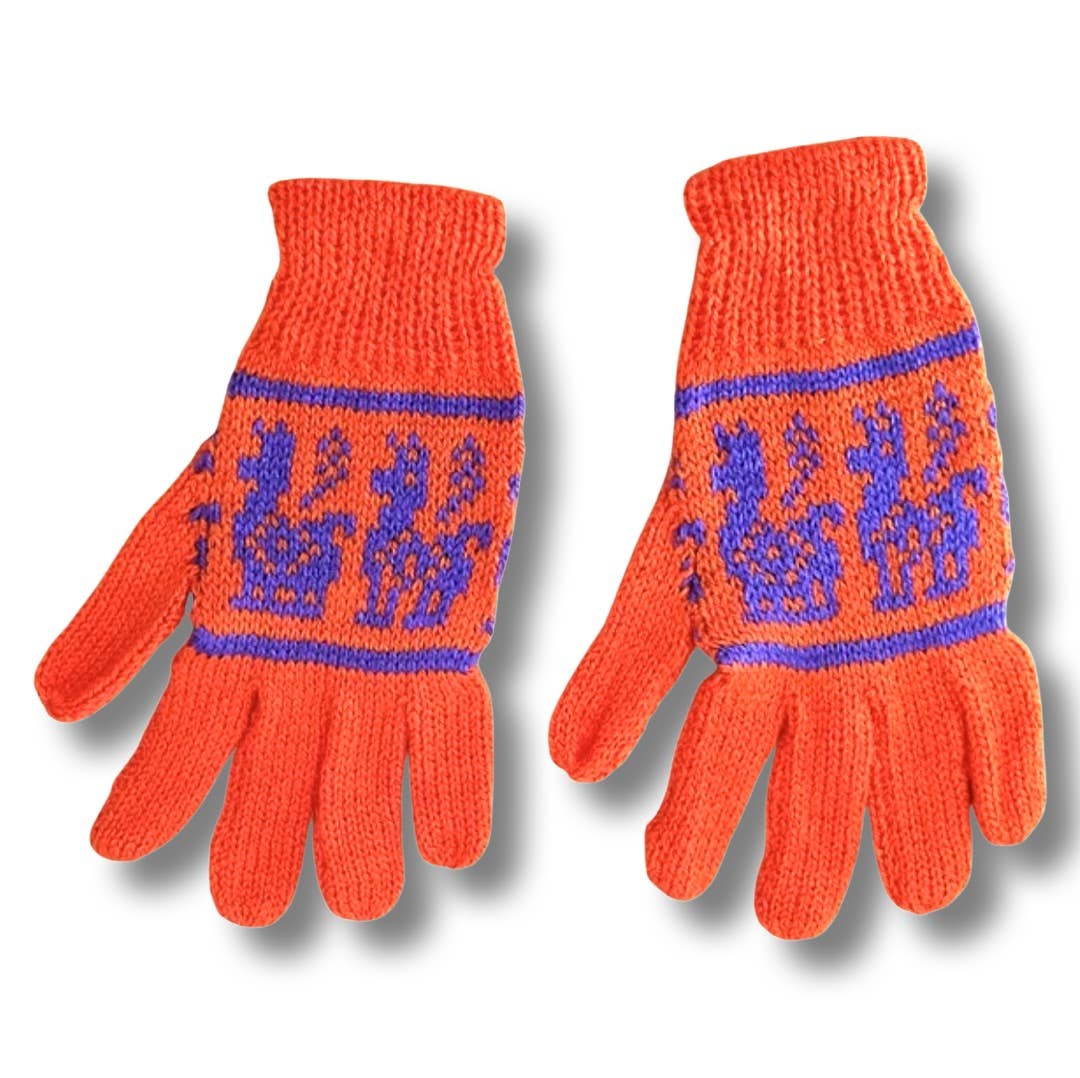 Children's Alpaca Knit Gloves