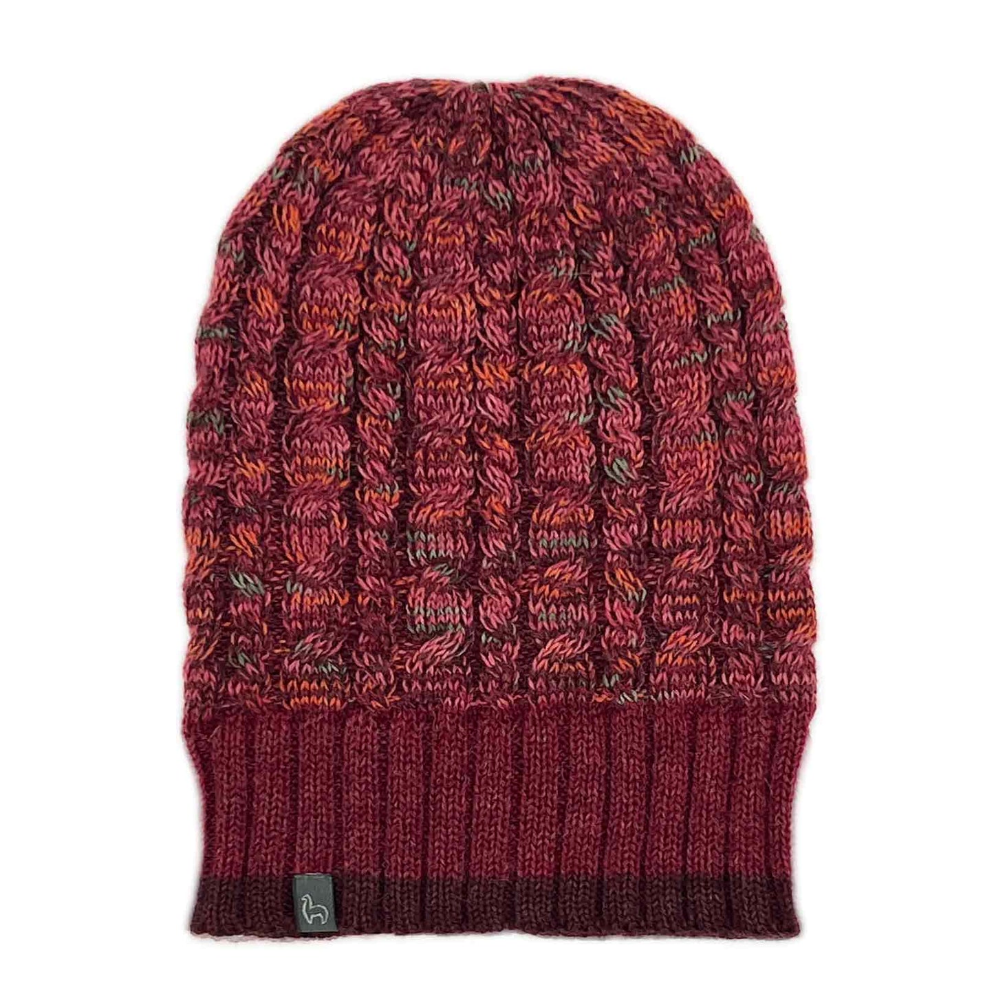 NEW! Alpaca Beanie - Braided - Scarlet