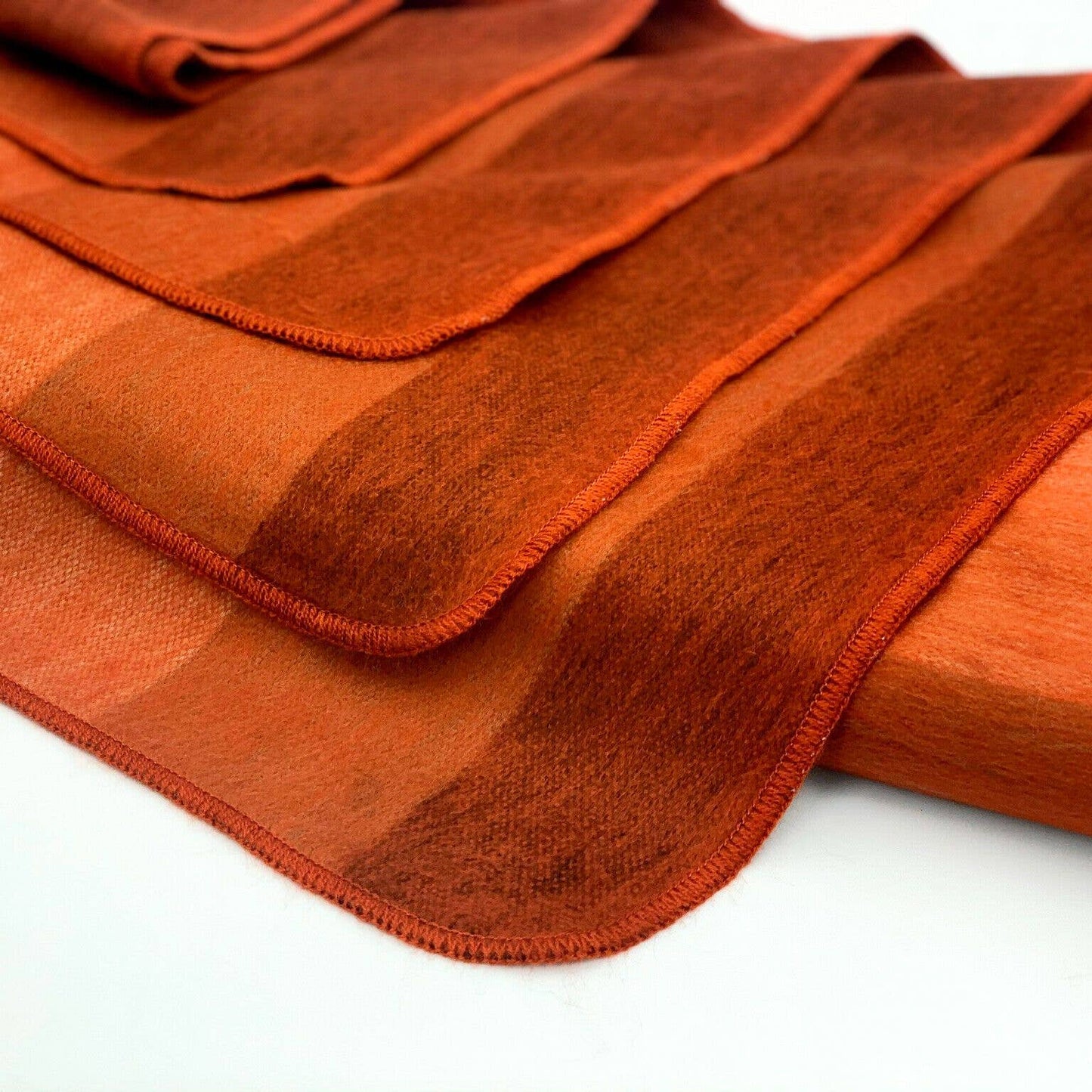 Soft & Warm Baby Alpaca Wool Blanket - Queen 90" x 65" - thick stripes pattern red