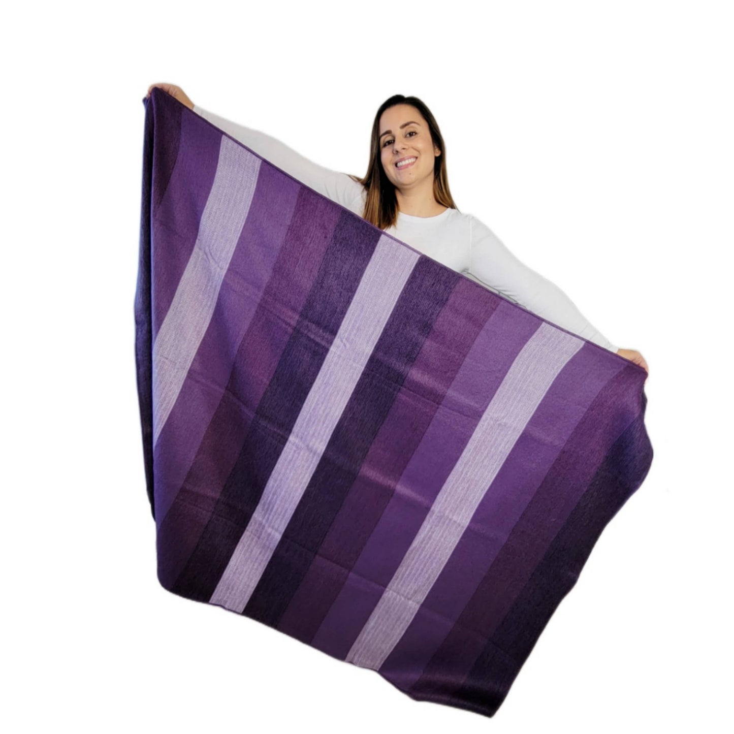 Morado - Alpaca Wool Throw Blanket