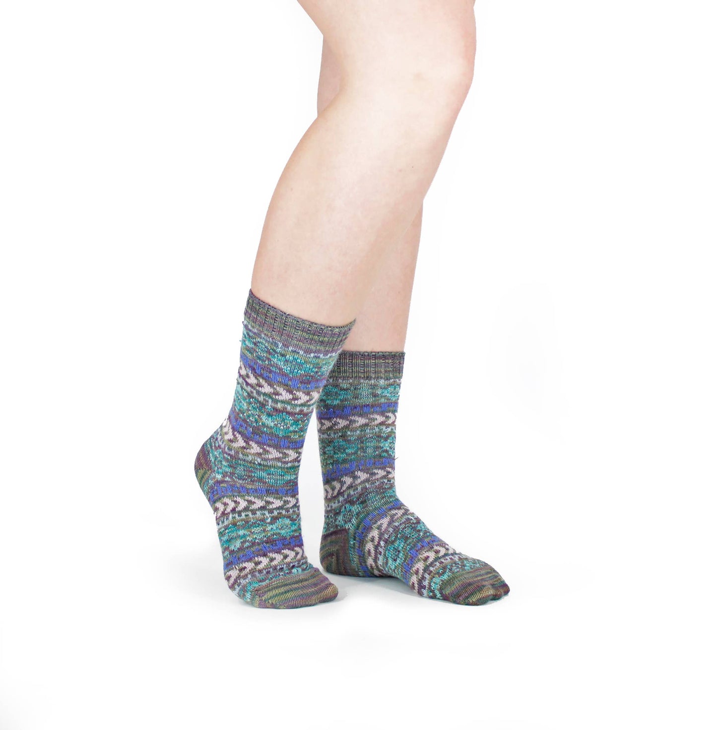 Frida Blue Unisex Baby Alpaca Art Socks