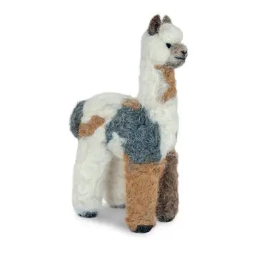 Felted Cria Alpaca Figurine